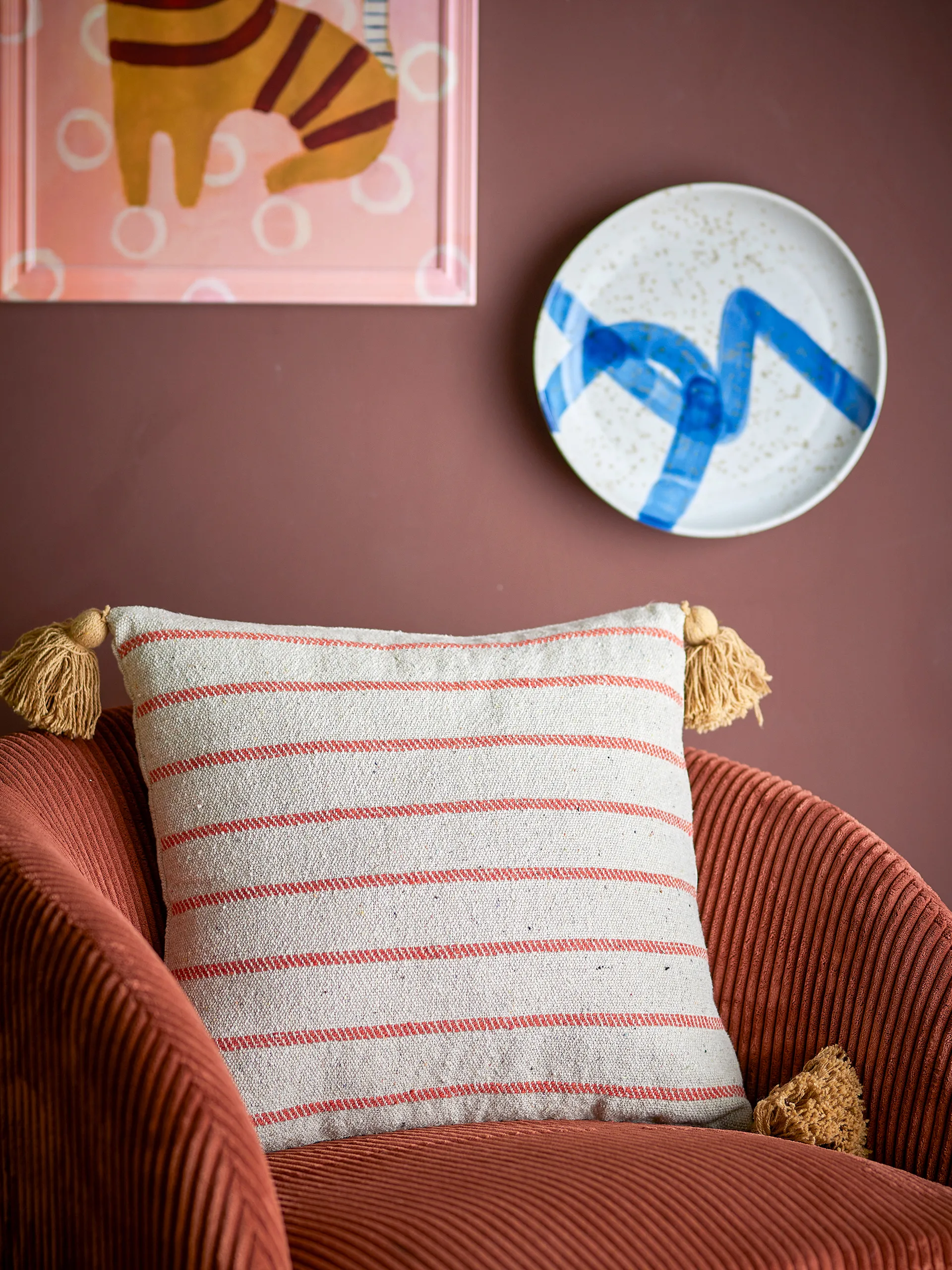 Eviaya pute 45x45 cm, Blå Bloomingville