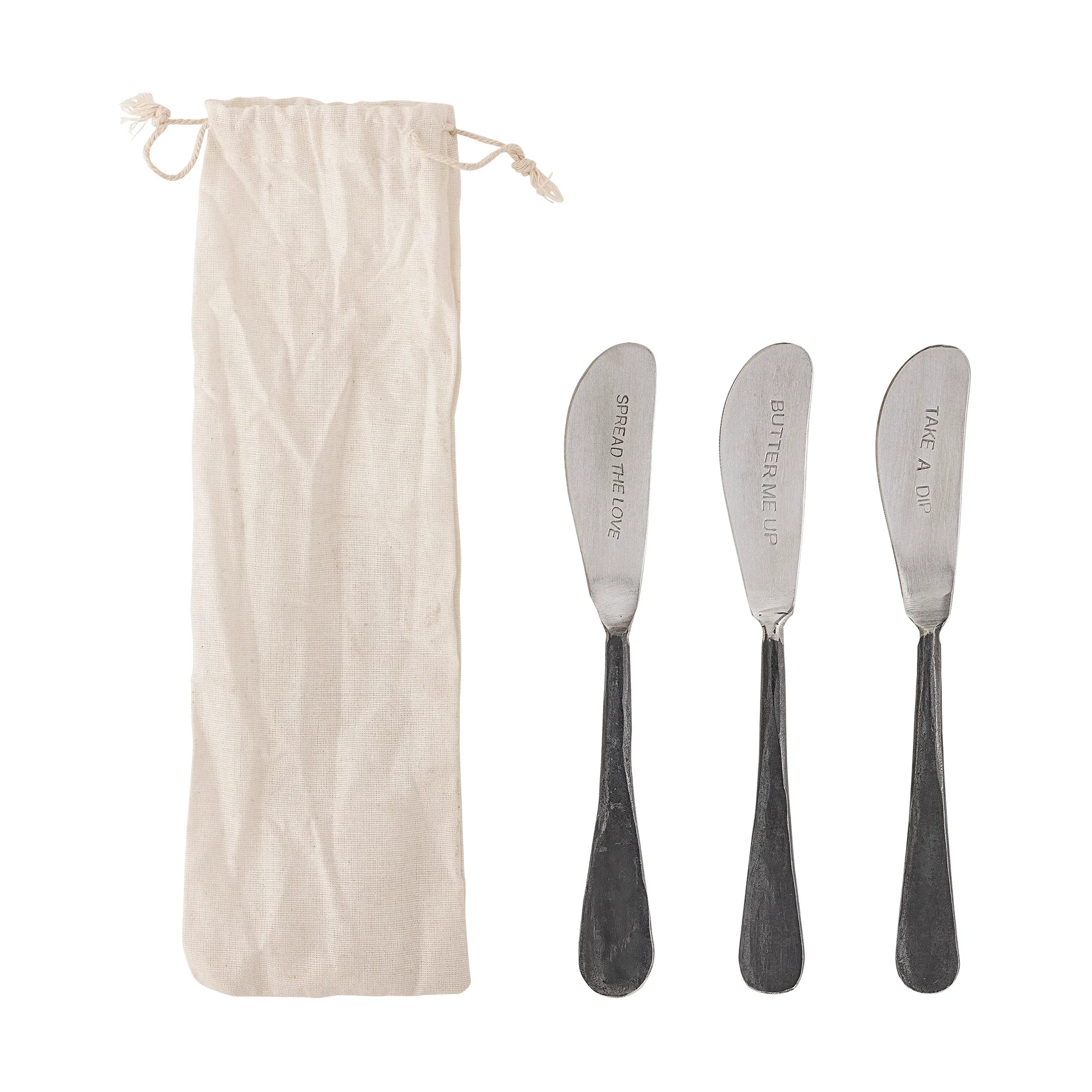 Fabricio smørkniv 3 deler, Rustfritt stål Bloomingville