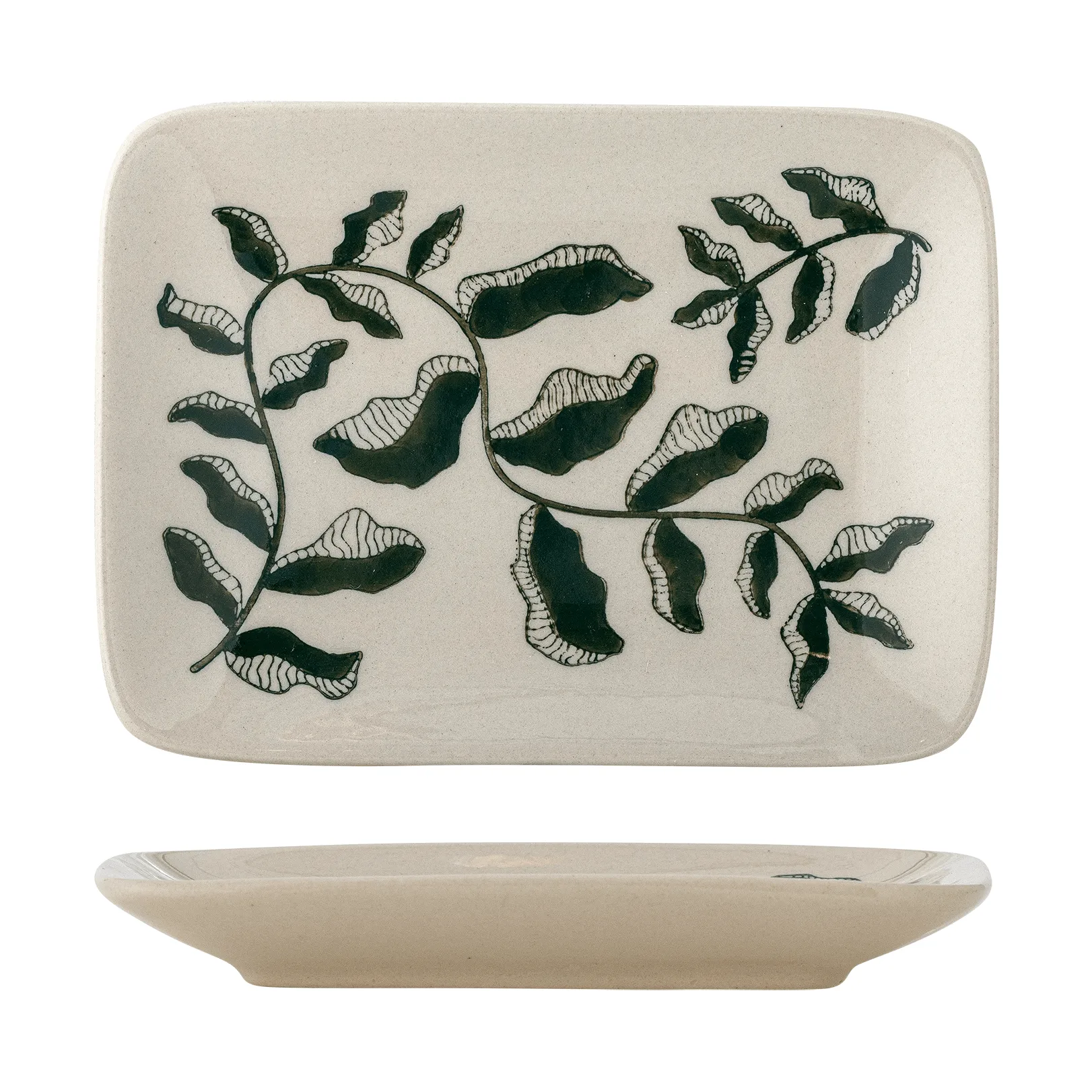Fauni asjett, Grønn, 15x11,5 cm Bloomingville