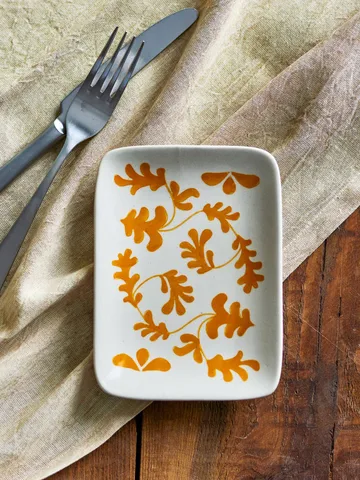 Fauni asjett - Gul, 15x11,5 cm - Bloomingville