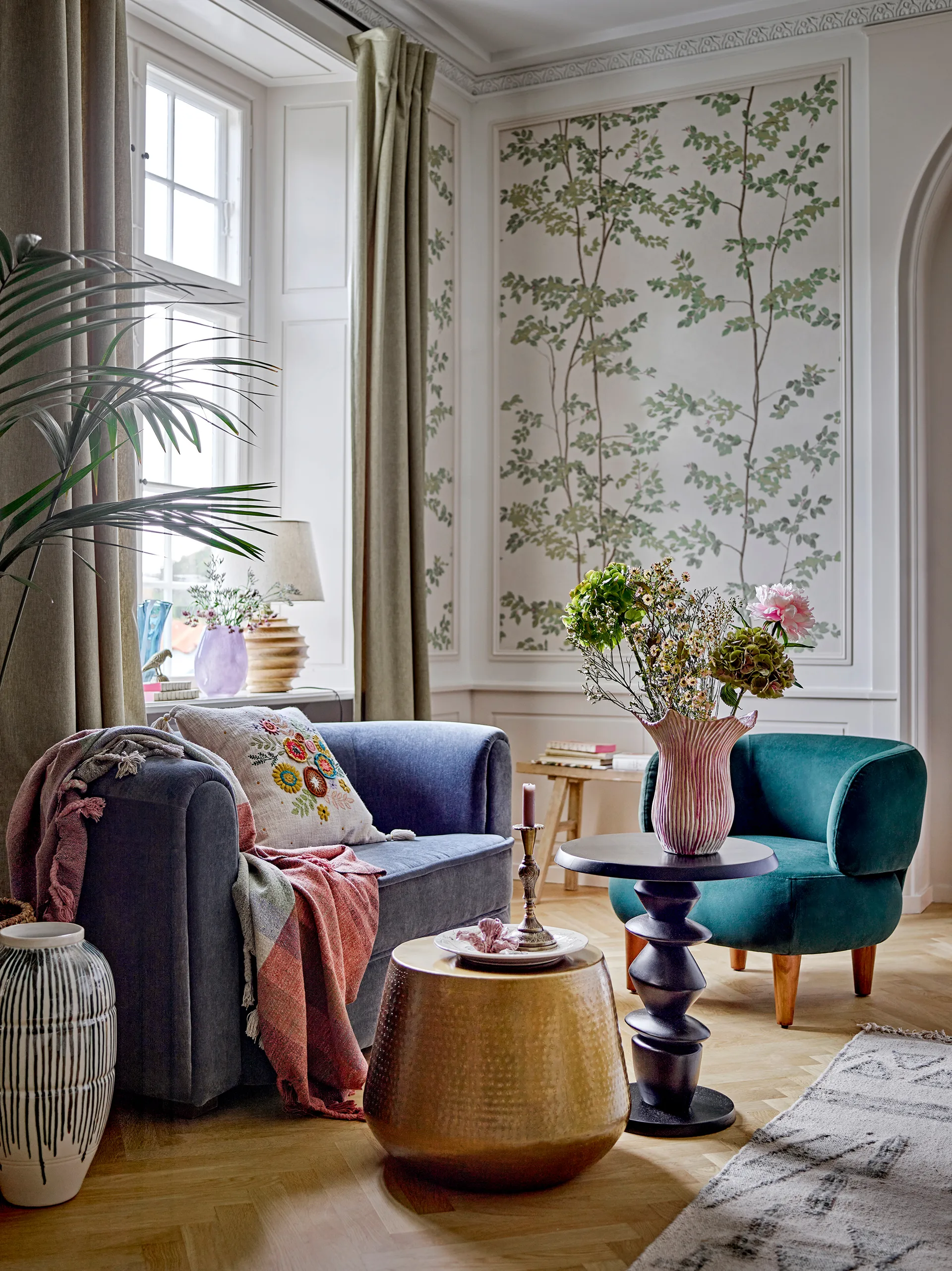 Floral vase 29 cm, Rosa Bloomingville