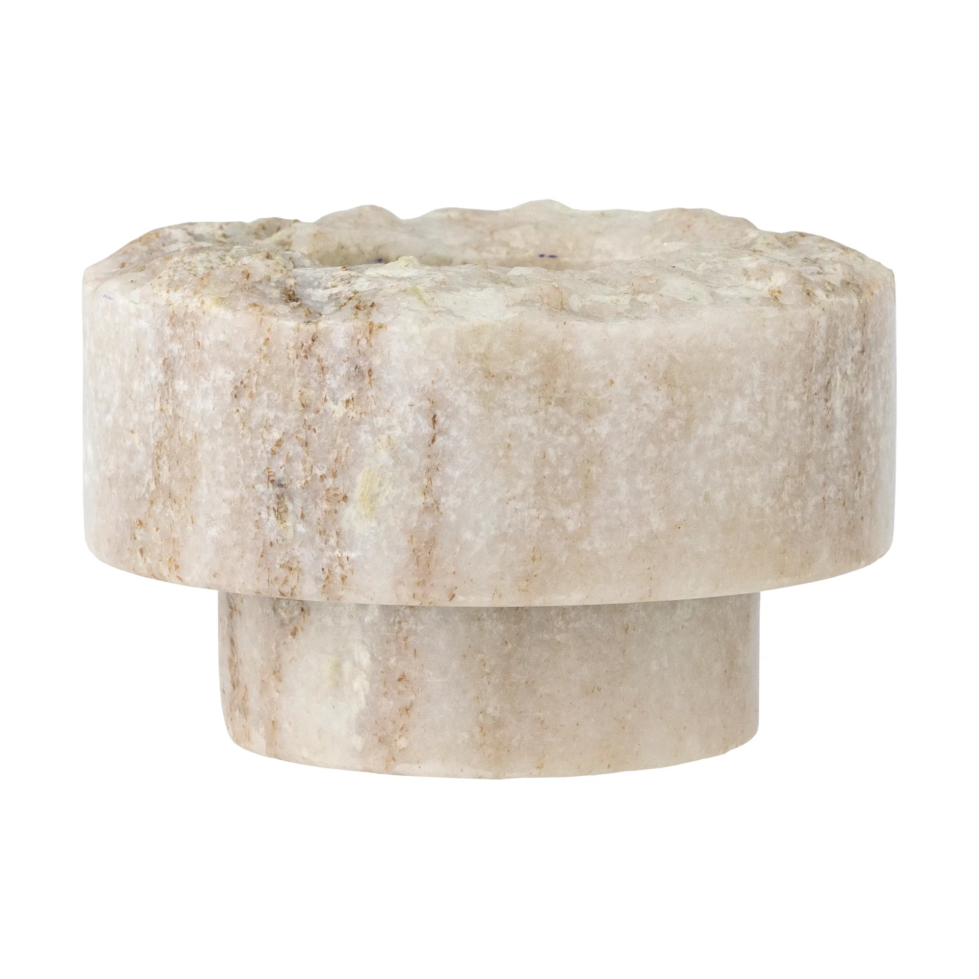 Forli lyslykt Ø9 cm, Marmor Bloomingville