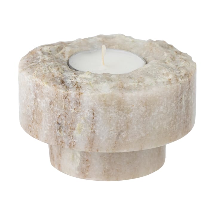 Forli lyslykt Ø9 cm, Marmor Bloomingville