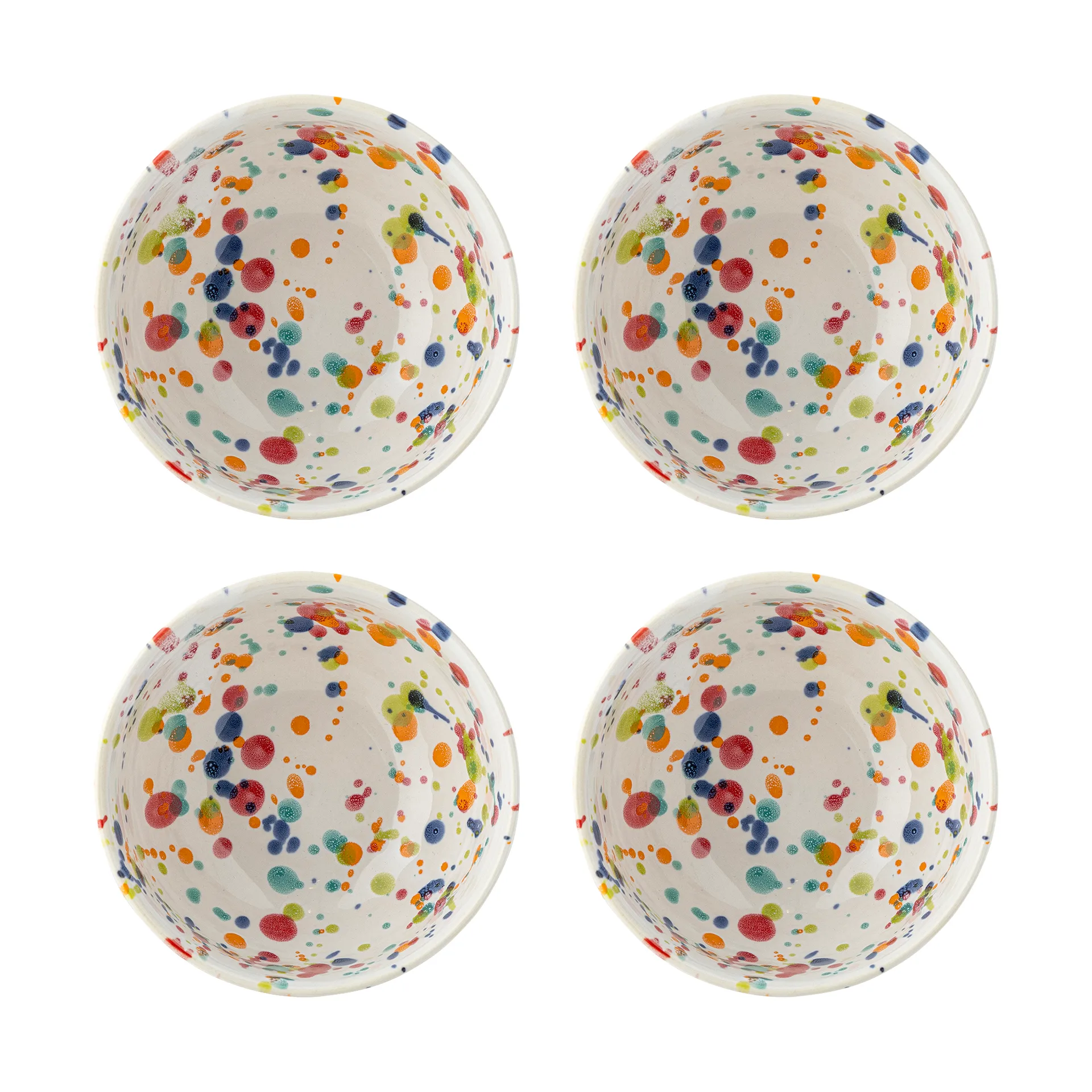Freckles bolle 4-pk Ø11,5 cm, Rød Bloomingville