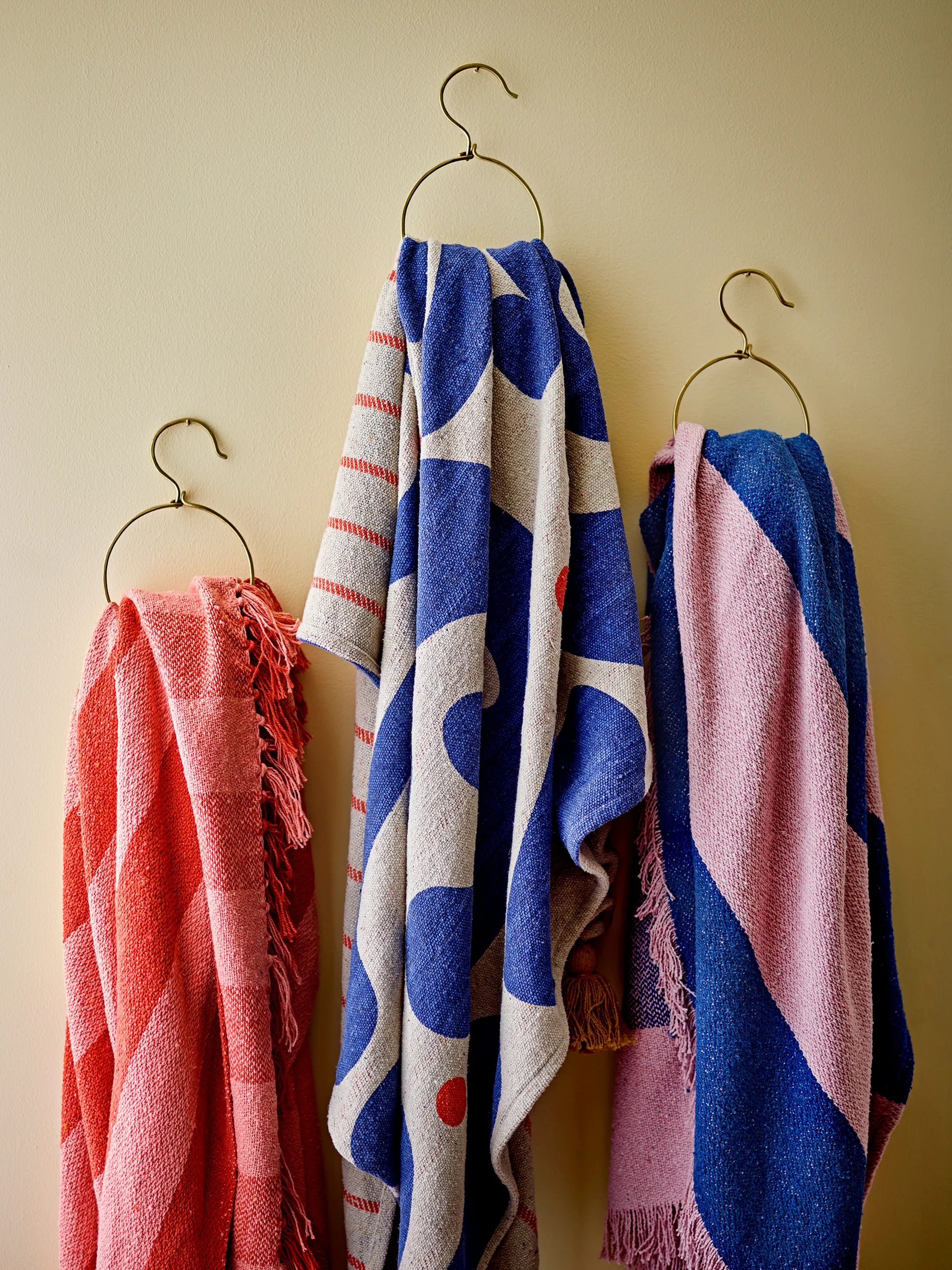 Frello pledd 130x160 cm, Oransje Bloomingville