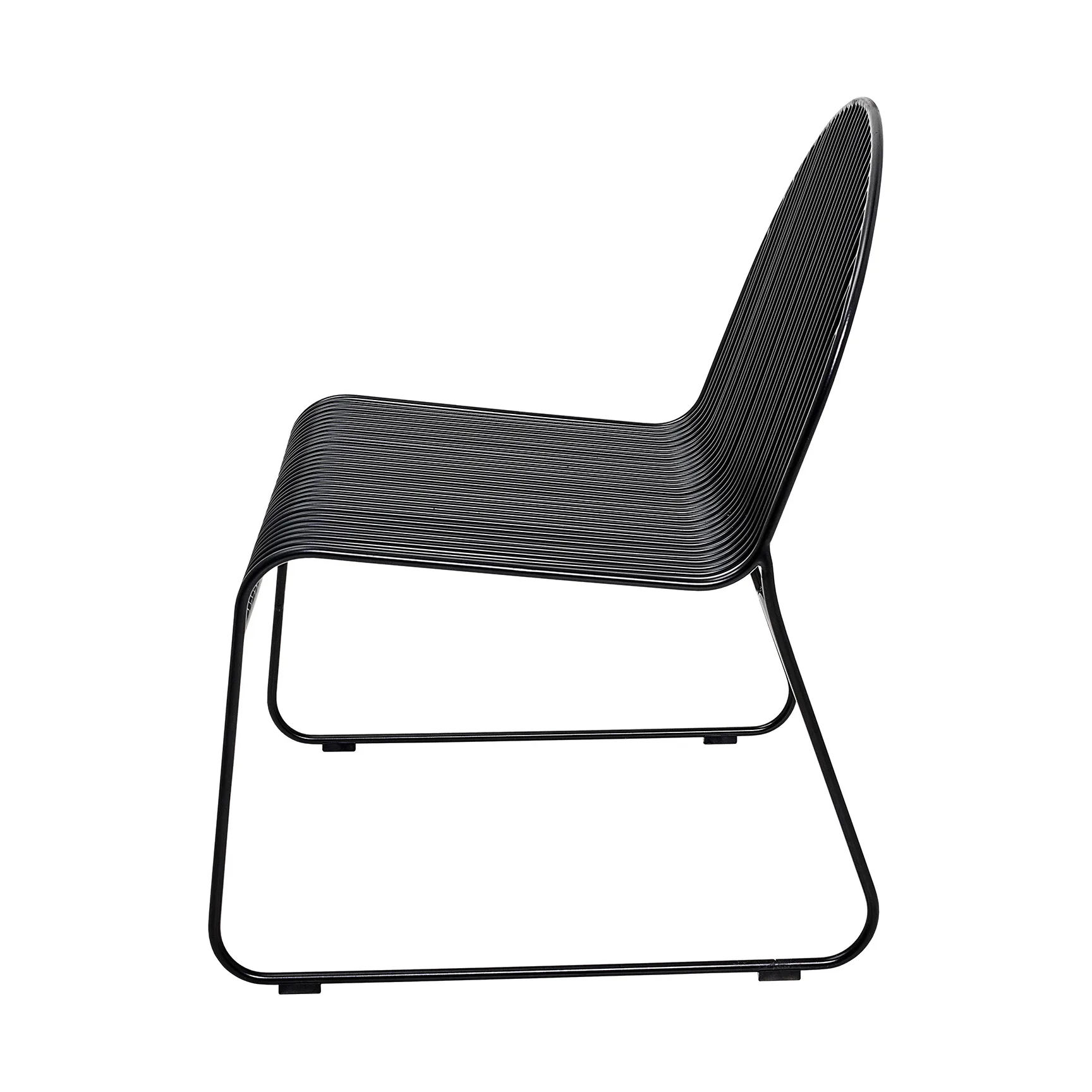 Friend loungestol 2-pakk Svart Bloomingville