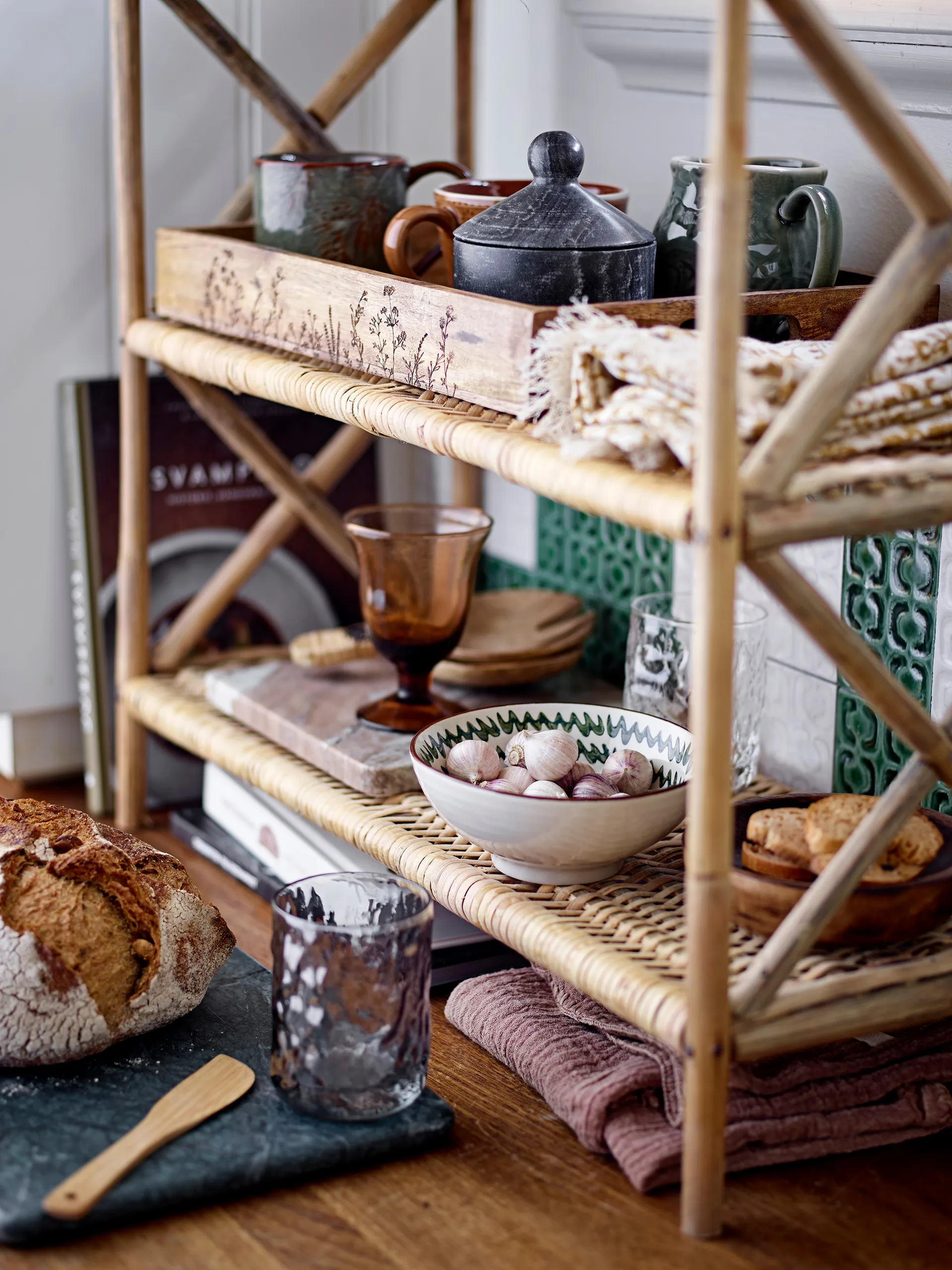 Gabrielle gryteunderlag 20 x 20 cm, Grå marmor Bloomingville