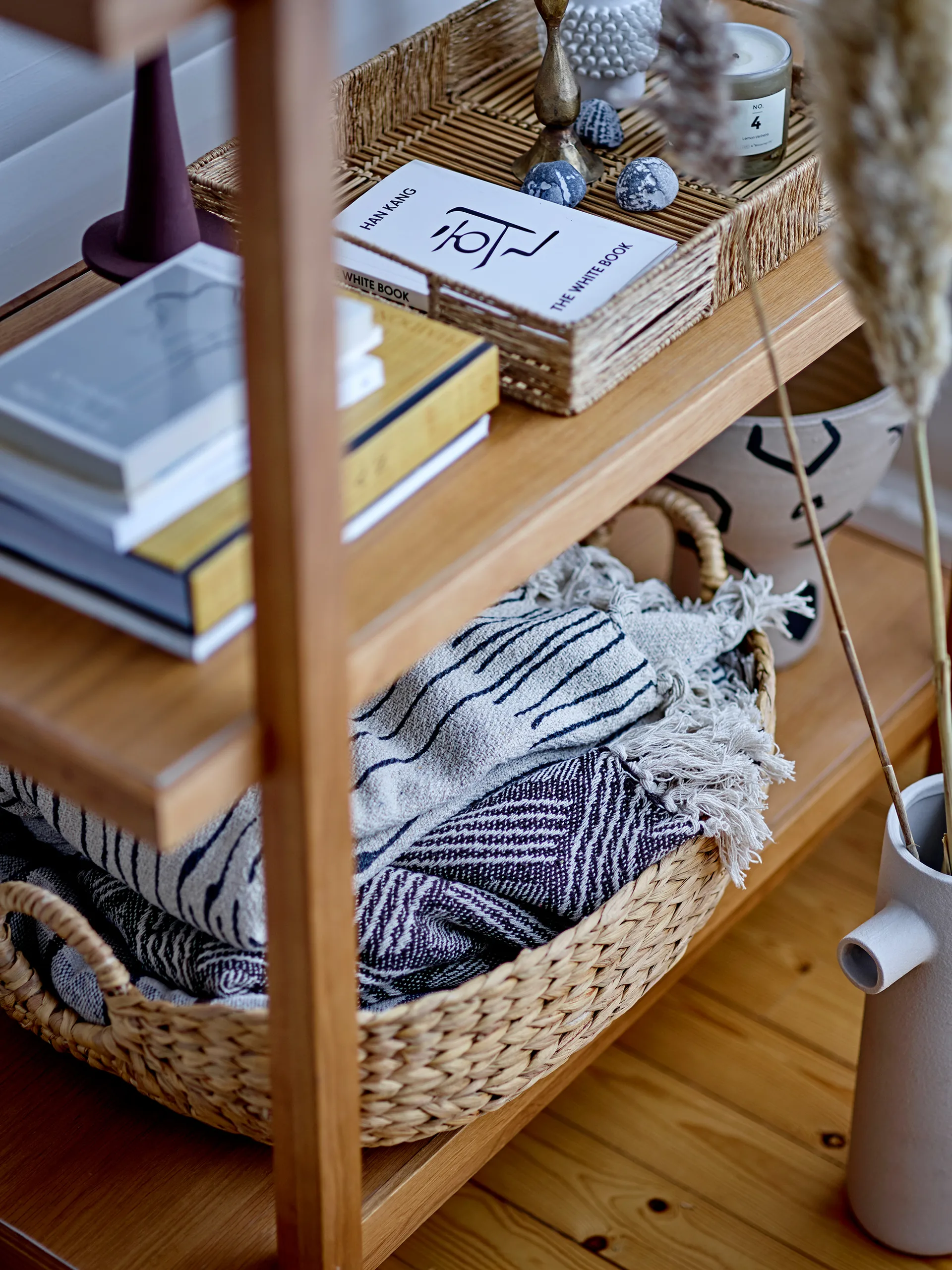 Ghina pledd 130 x 160 cm, Natur Bloomingville