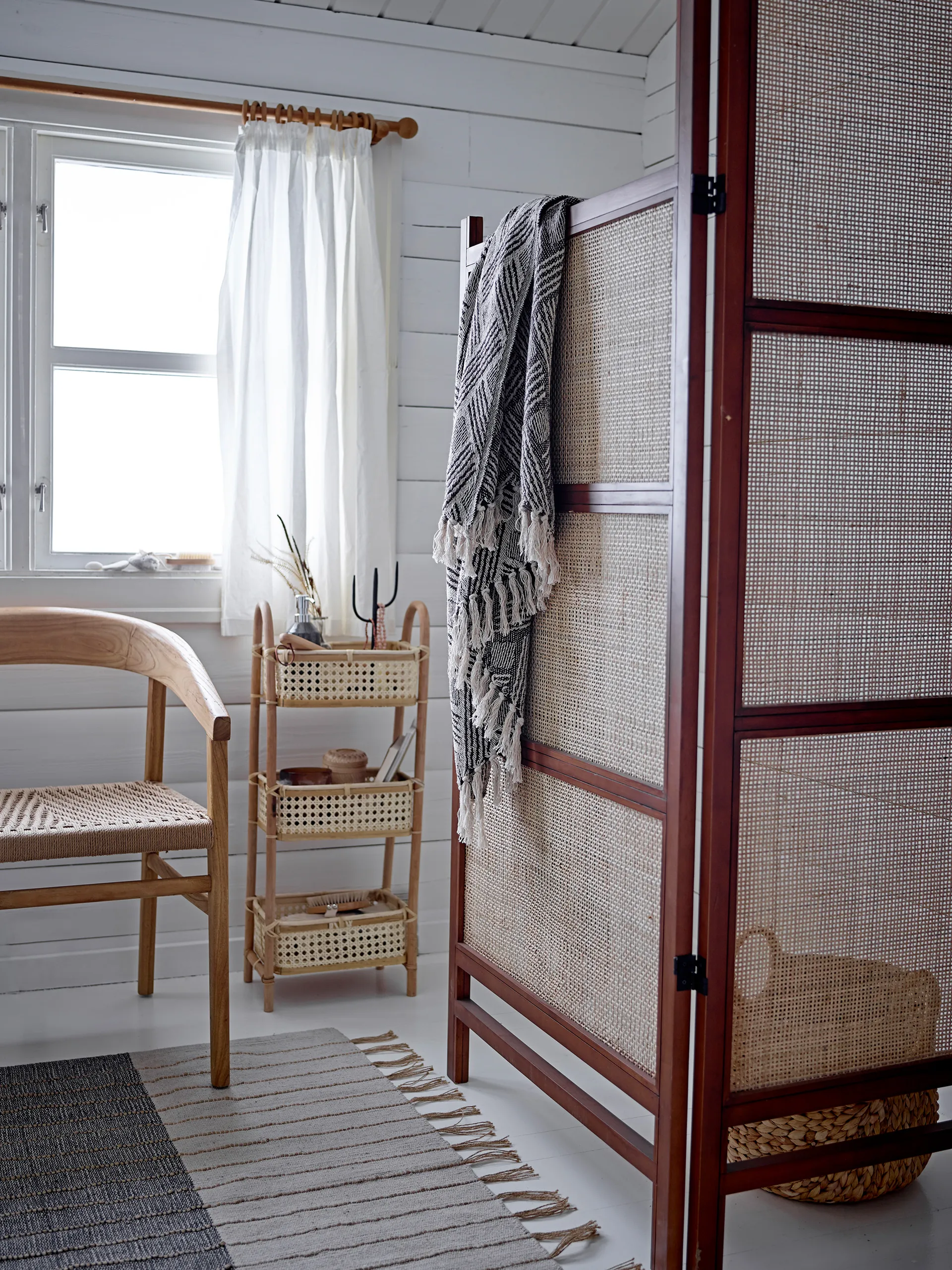 Ghina pledd 130 x 160 cm, Natur Bloomingville