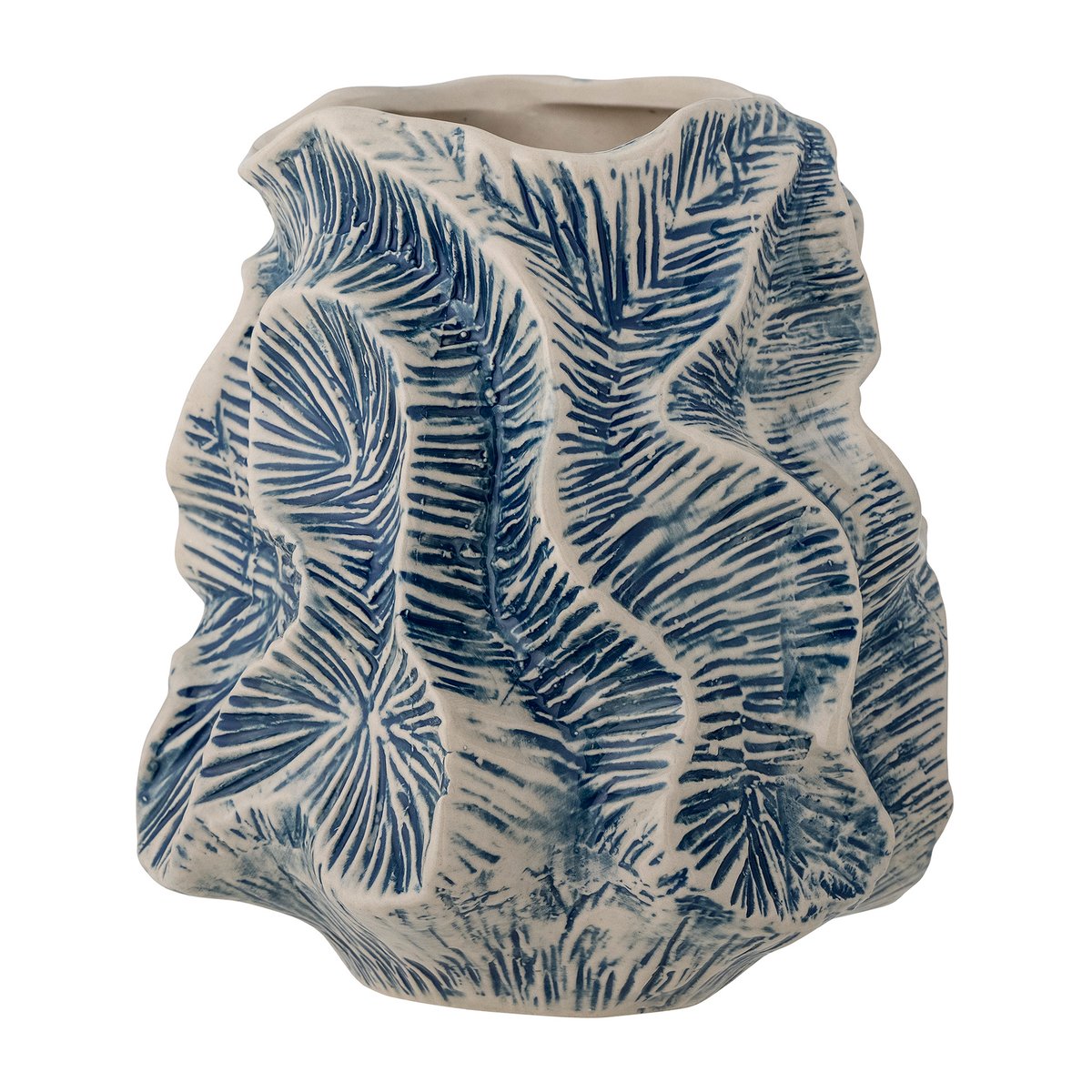 Bilde av Bloomingville Guxi vase 195 cm Blå