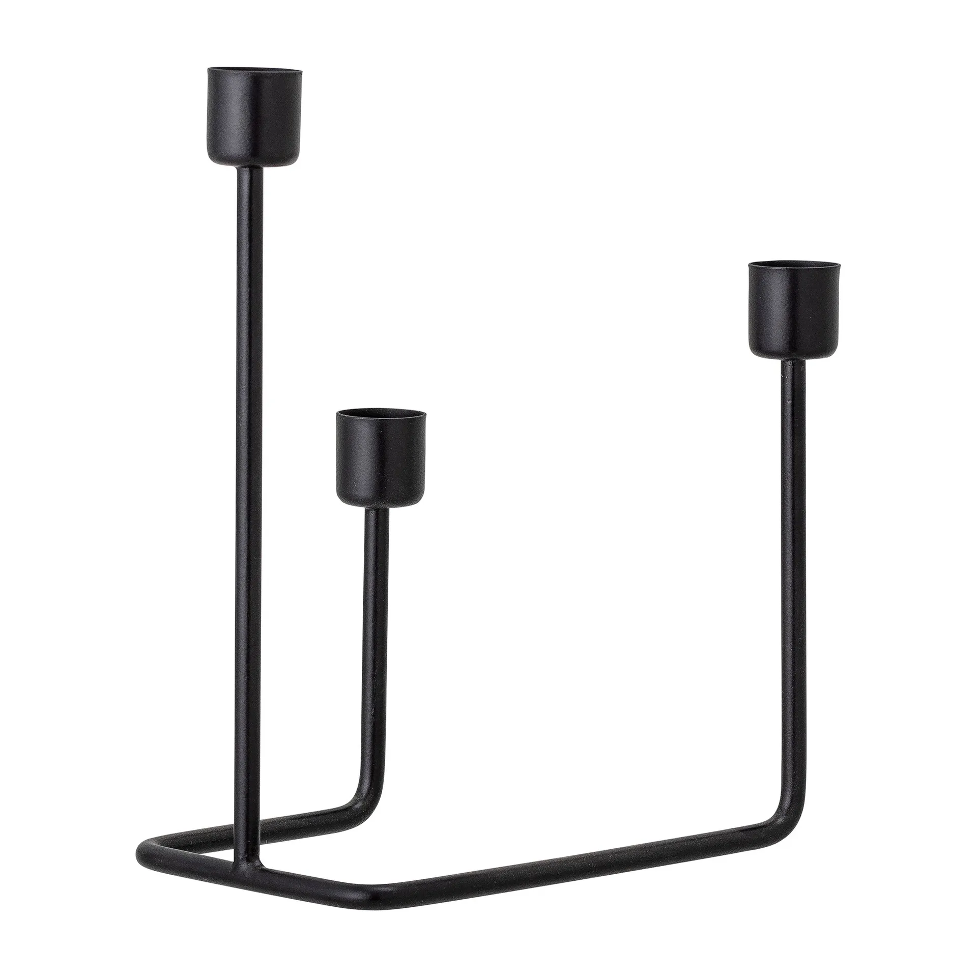 Hafi lysestake 21 cm, Sort Bloomingville