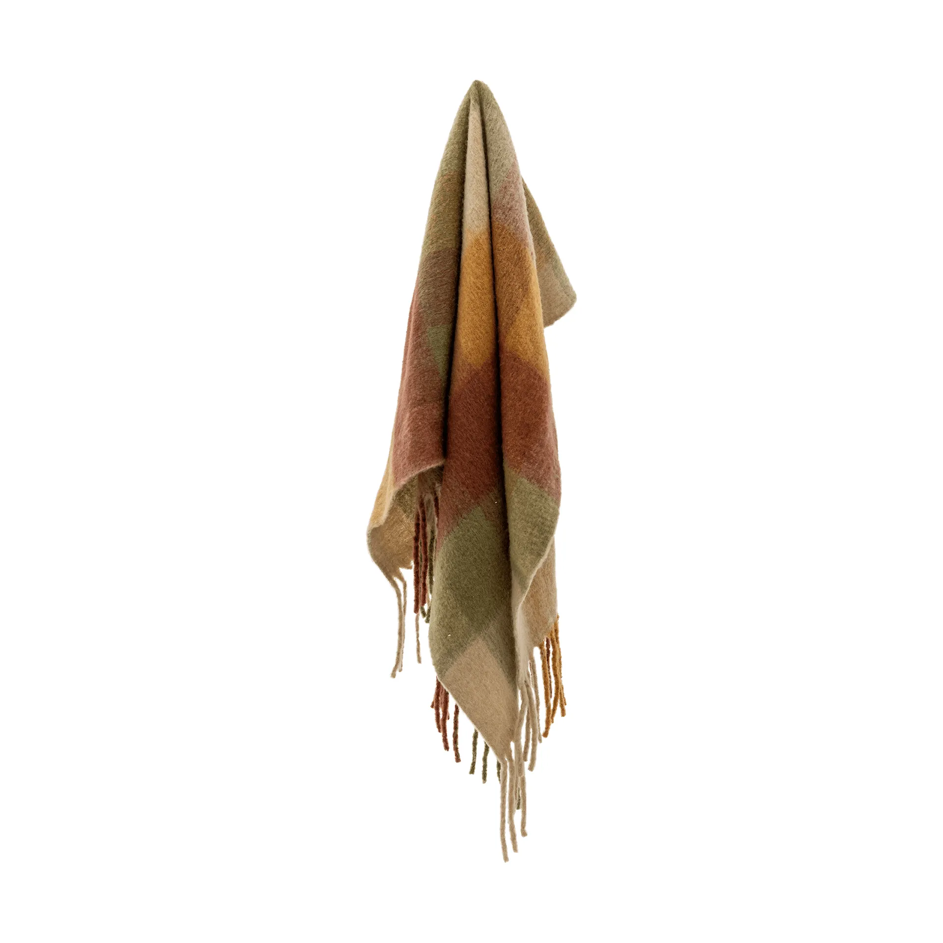 Hamisha pled, Multi, rutete, 152x127 cm Bloomingville