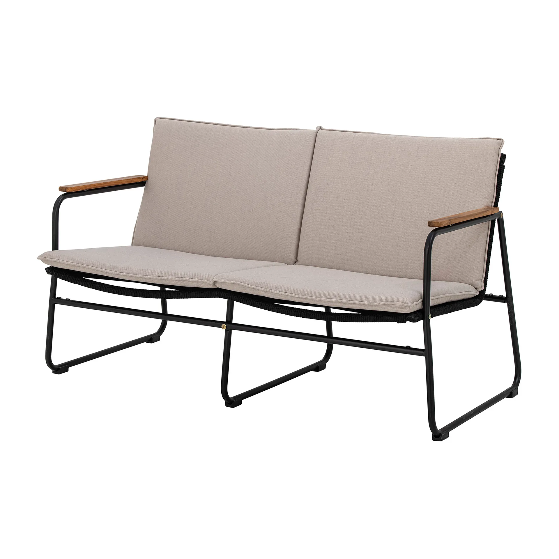Hampton sofa 127 x 71 x 76 cm, Sort-beige Bloomingville