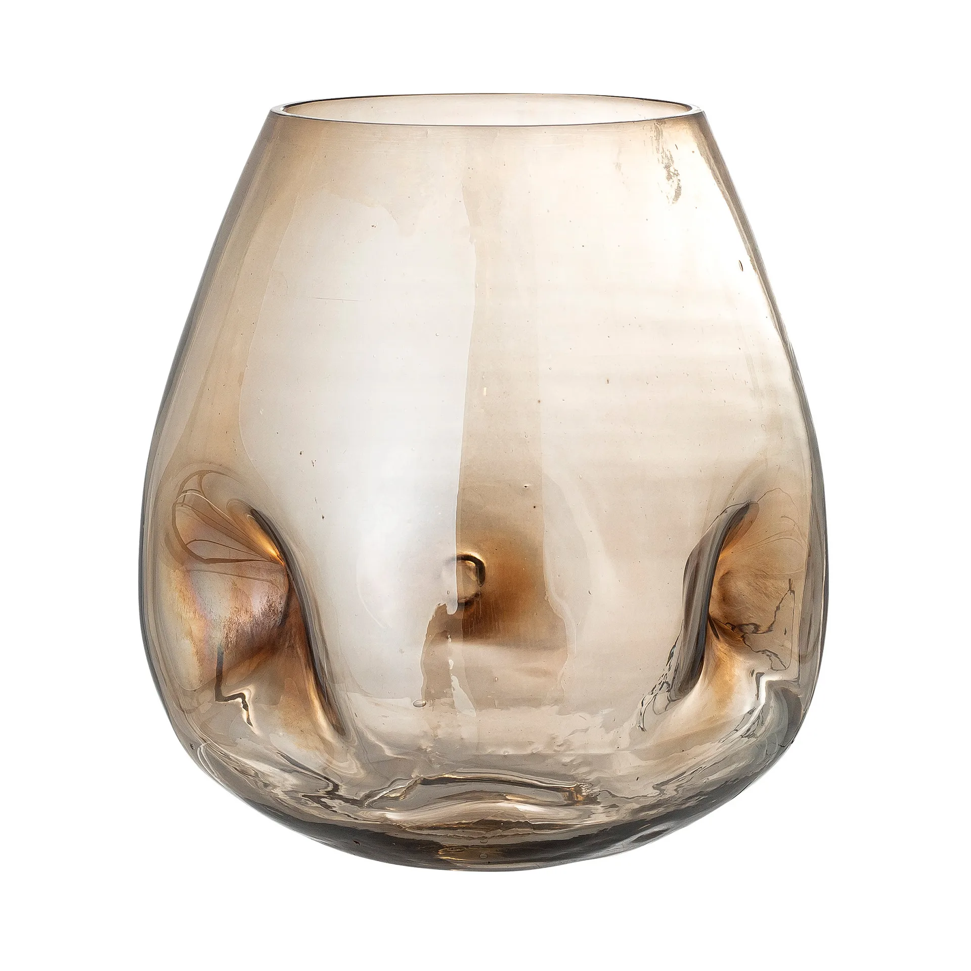 Ifza glassvase 20 cm, Brun Bloomingville