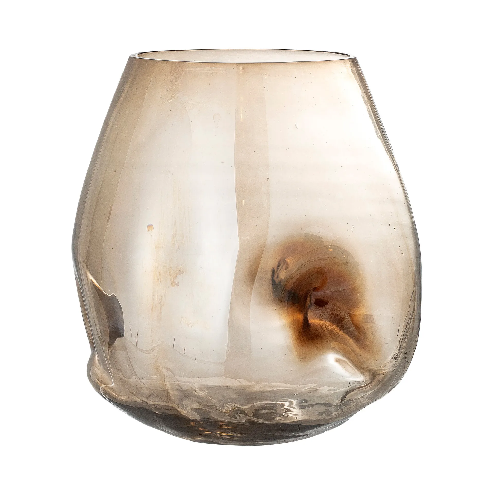 Ifza glassvase 20 cm, Brun Bloomingville