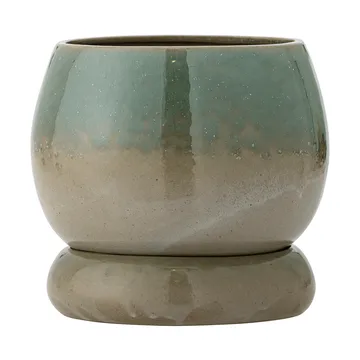 Imke potte med fat - Green, 18,5x17,5 cm - Bloomingville