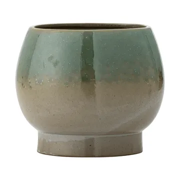 Imke potte med fat - Green, 18,5x17,5 cm - Bloomingville