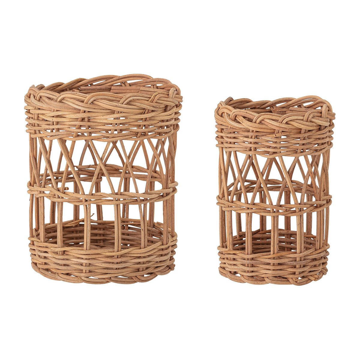 Bloomingville Jala oppbevaringskurv 2 deler Brun | Skandinavisk Design | Oppbevaringskurver | Beige