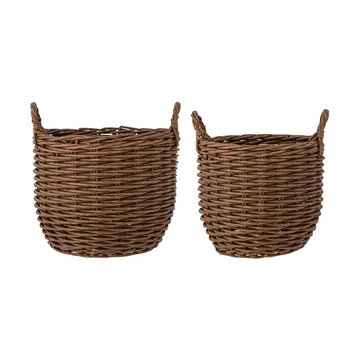 Jayde oppbevaringskurv 2 deler - Brun - Bloomingville