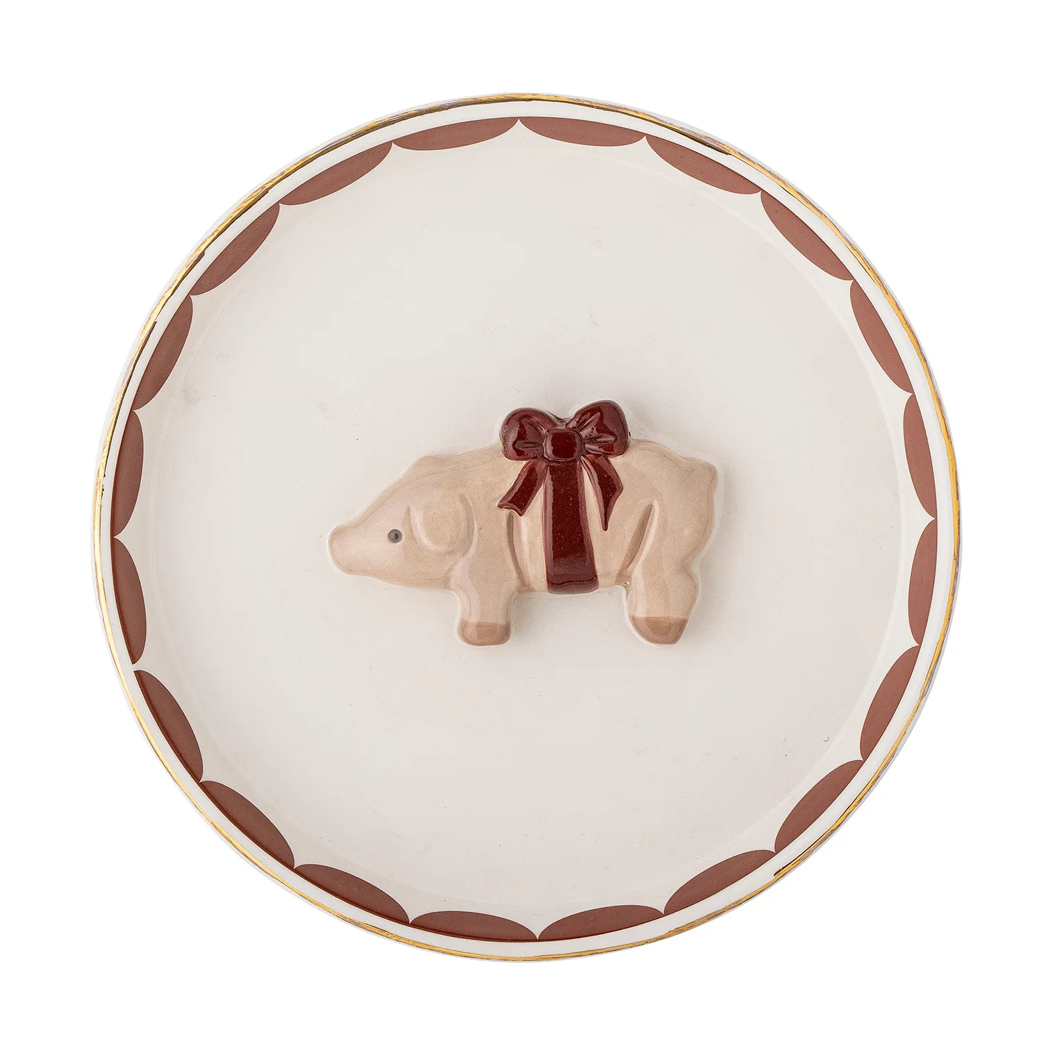 Jolly serveringsskål Ø 18 cm, Hvit-rød Bloomingville