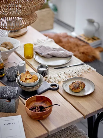 Josefine salt- og pepperkar med fat - Grå - Bloomingville