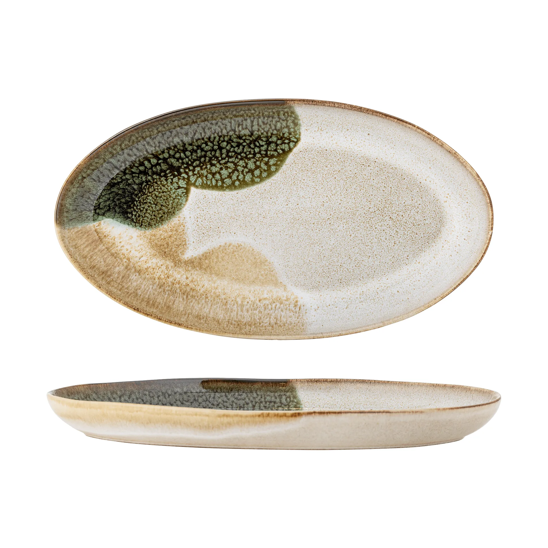 Jules serveringsfat, Green, 33,5x18,5 cm Bloomingville