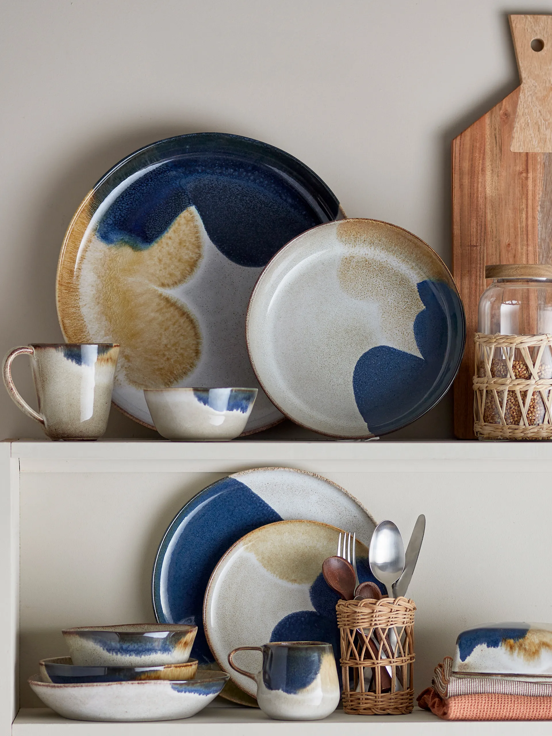 Jules servisset 12 deler, Grå Bloomingville