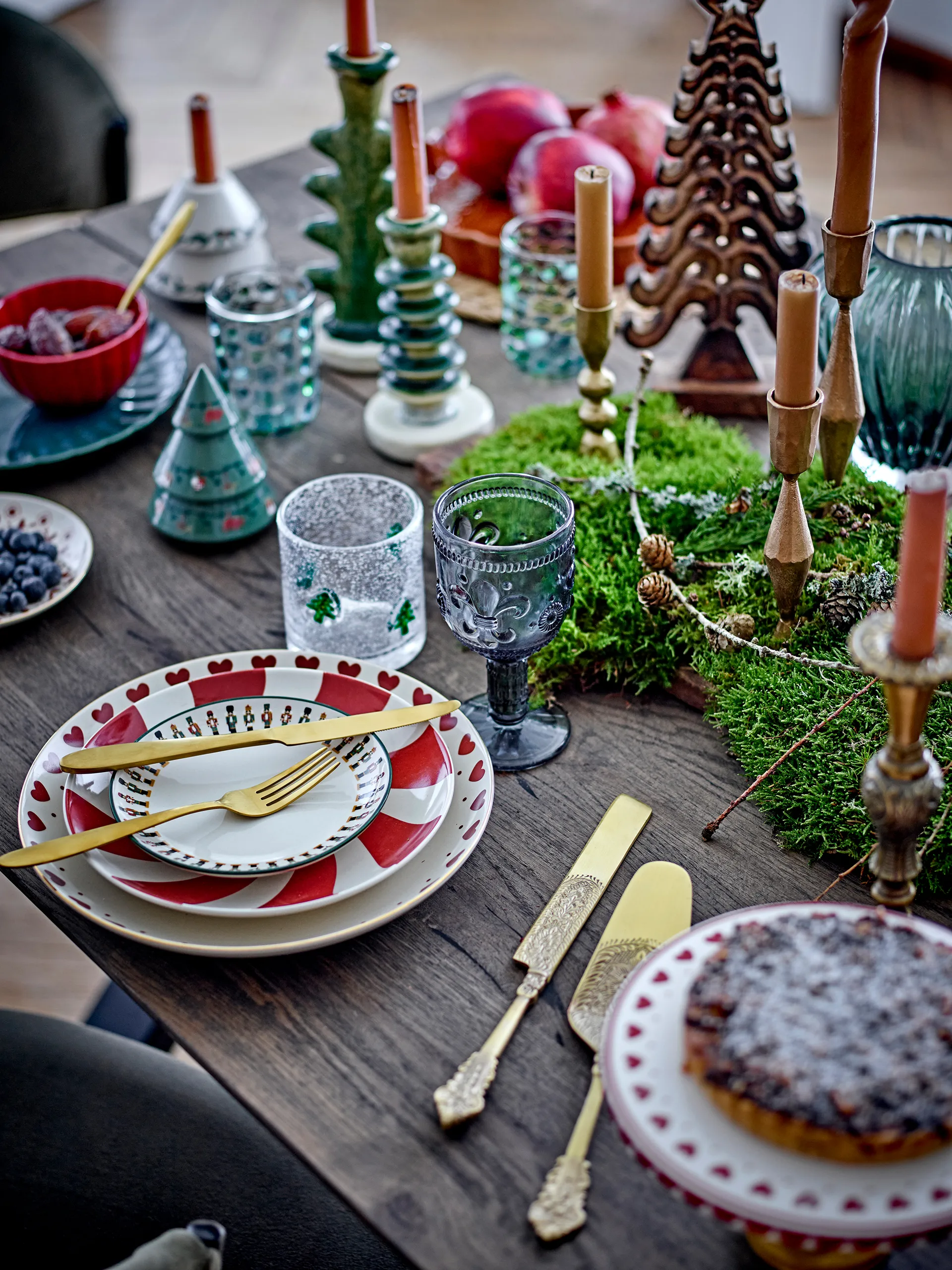 Kalima kakebestikk 2 deler, Messing Bloomingville