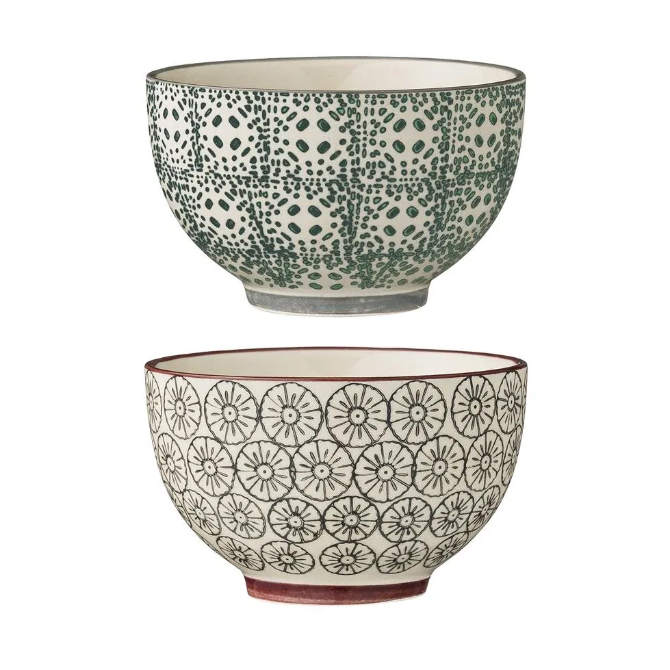 Karine bolle diameter 10 cm 2 deler grå-grønn,  Bloomingville