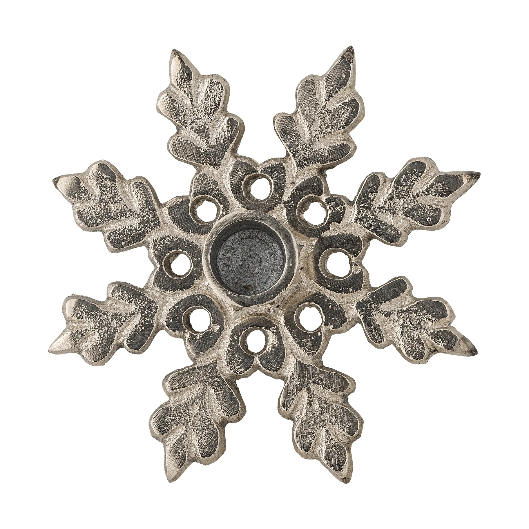 Kashi lysestake, Sølv, Ø13,5 cm Bloomingville