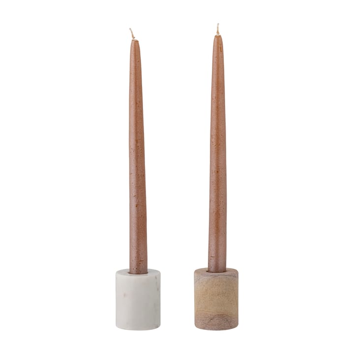 Lavina lysestake 2 deler - Marmor natur - Bloomingville