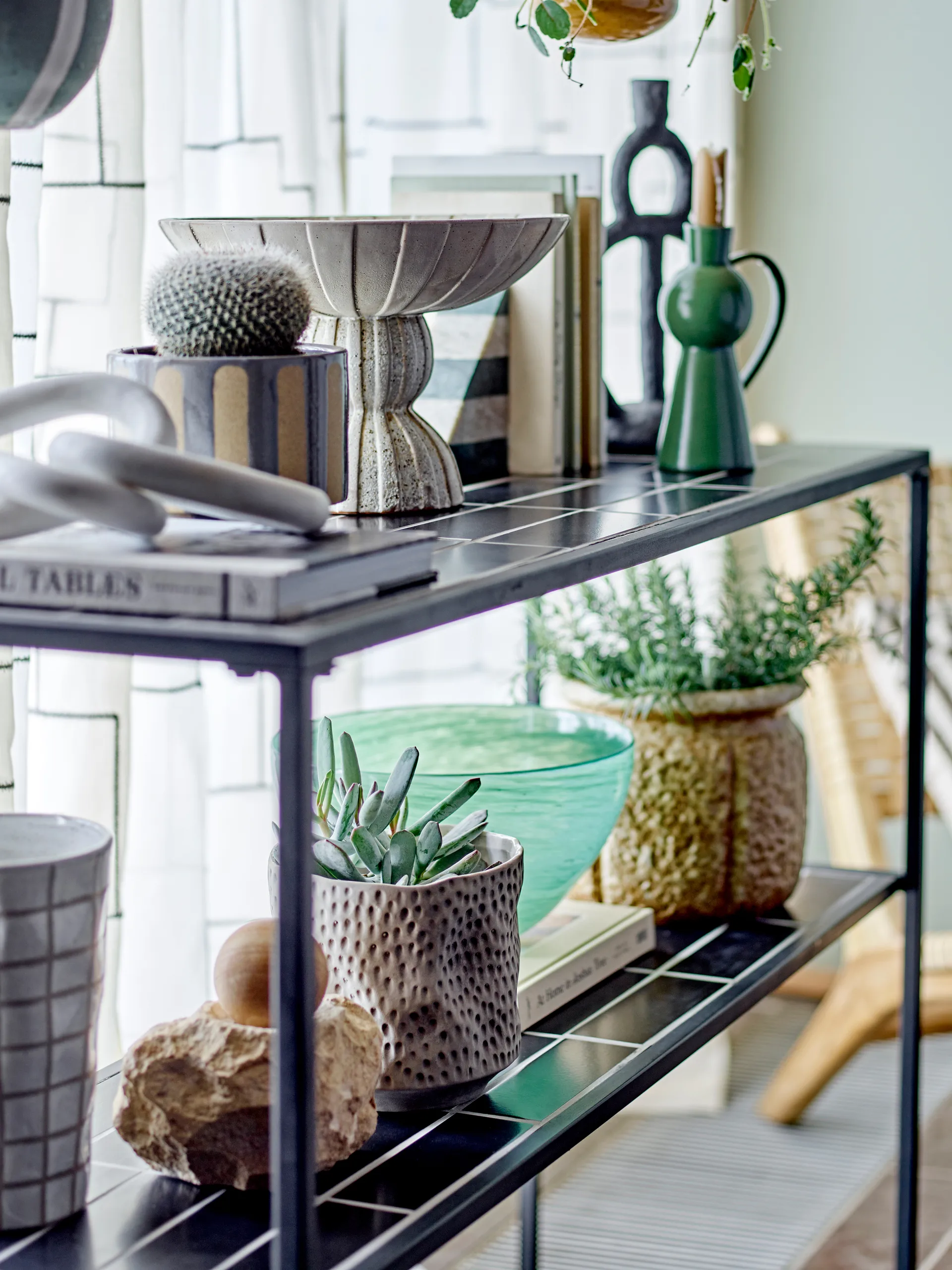 Leek dekorasjon 2 deler, Sandstein Bloomingville