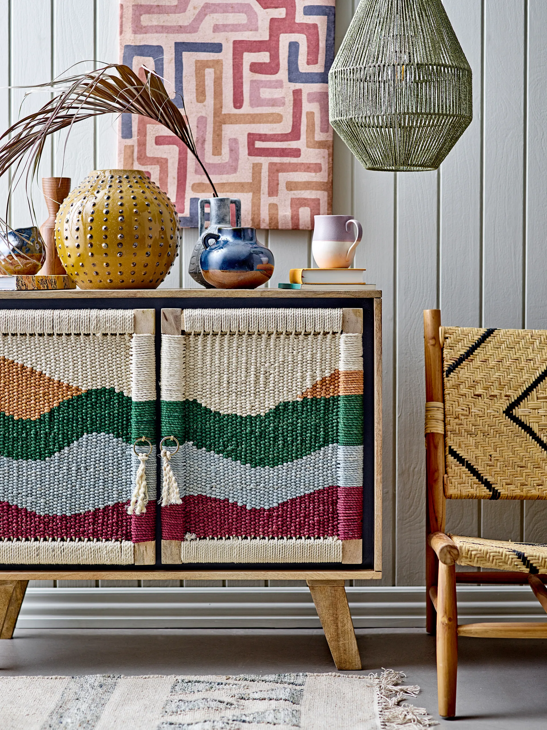 Lennox loungestol, Natur-teak Bloomingville