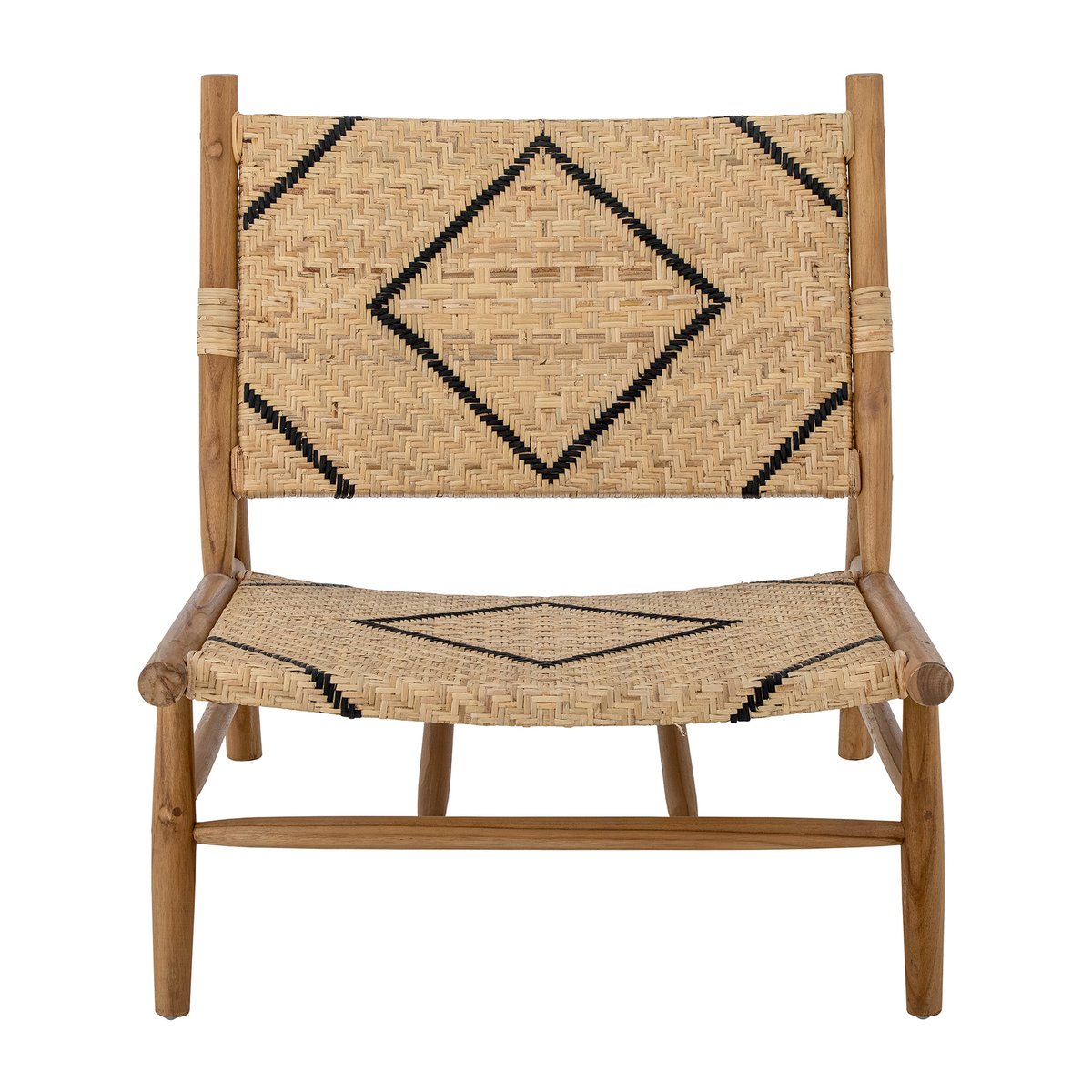 Bloomingville Lennox loungestol Natur-teak | Skandinavisk Design | Lenestoler & Fotskamler | Beige