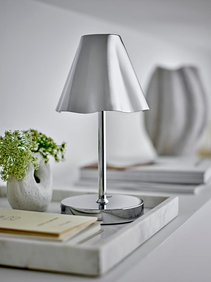 Lianna portabel bordlampe 28 cm, Sølv Bloomingville