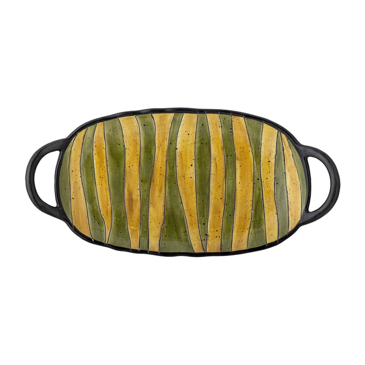 Lilie serveringsfat med håndtak 15 x 32,5 cm - Grønn - Bloomingville