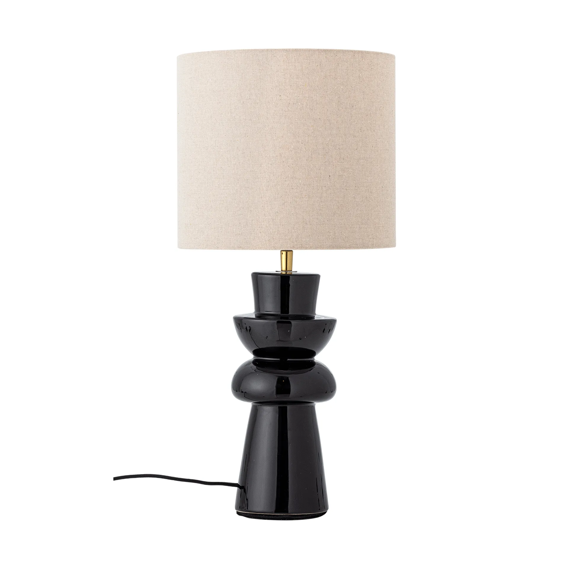 Lio bordlampe, Black, Ø25 cm Bloomingville