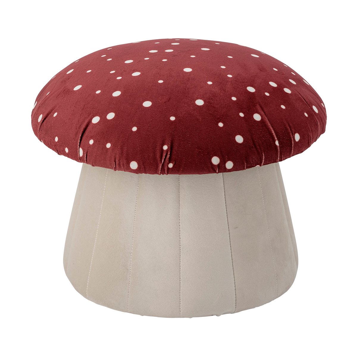 Bloomingville Lue sittepuff 30xØ37 cm Rød