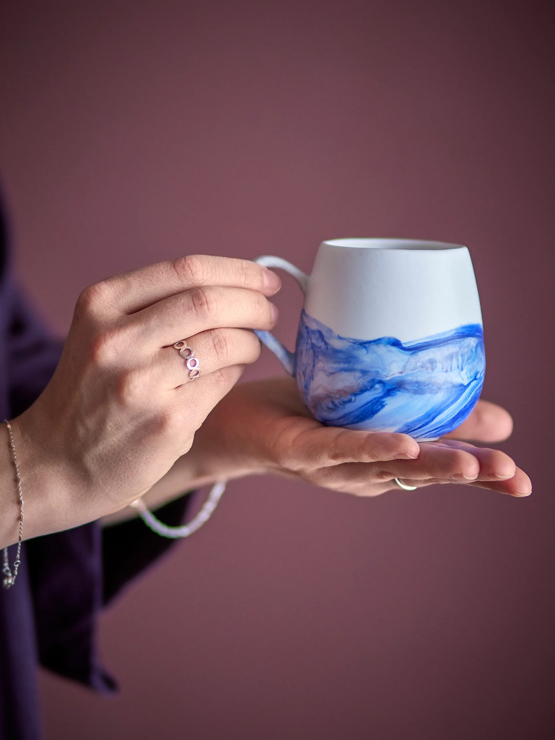 Lyre kopp 4-pakning, Blå Bloomingville