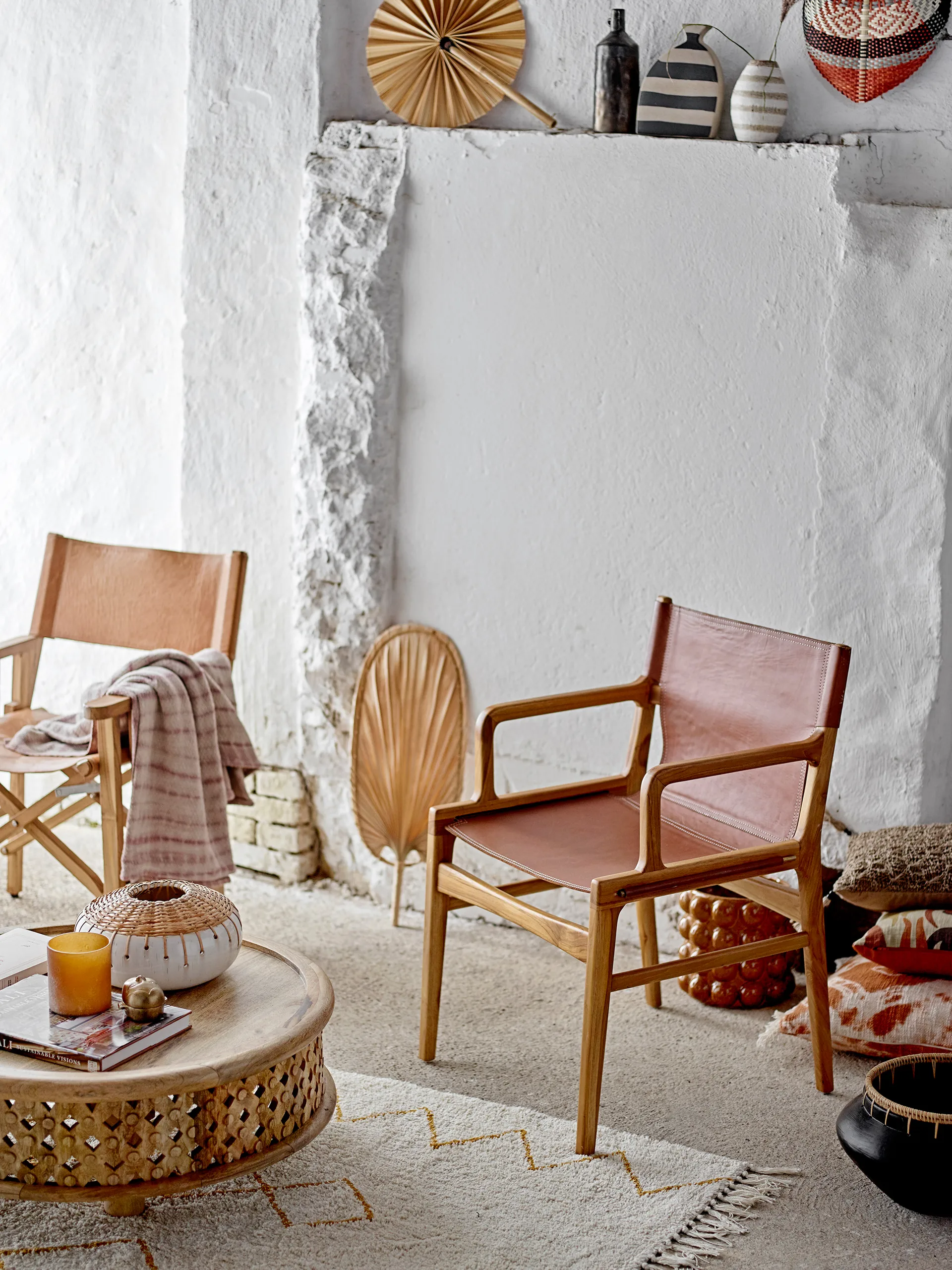 Macha telysholder/vase Ø 10 cm, Brun Bloomingville