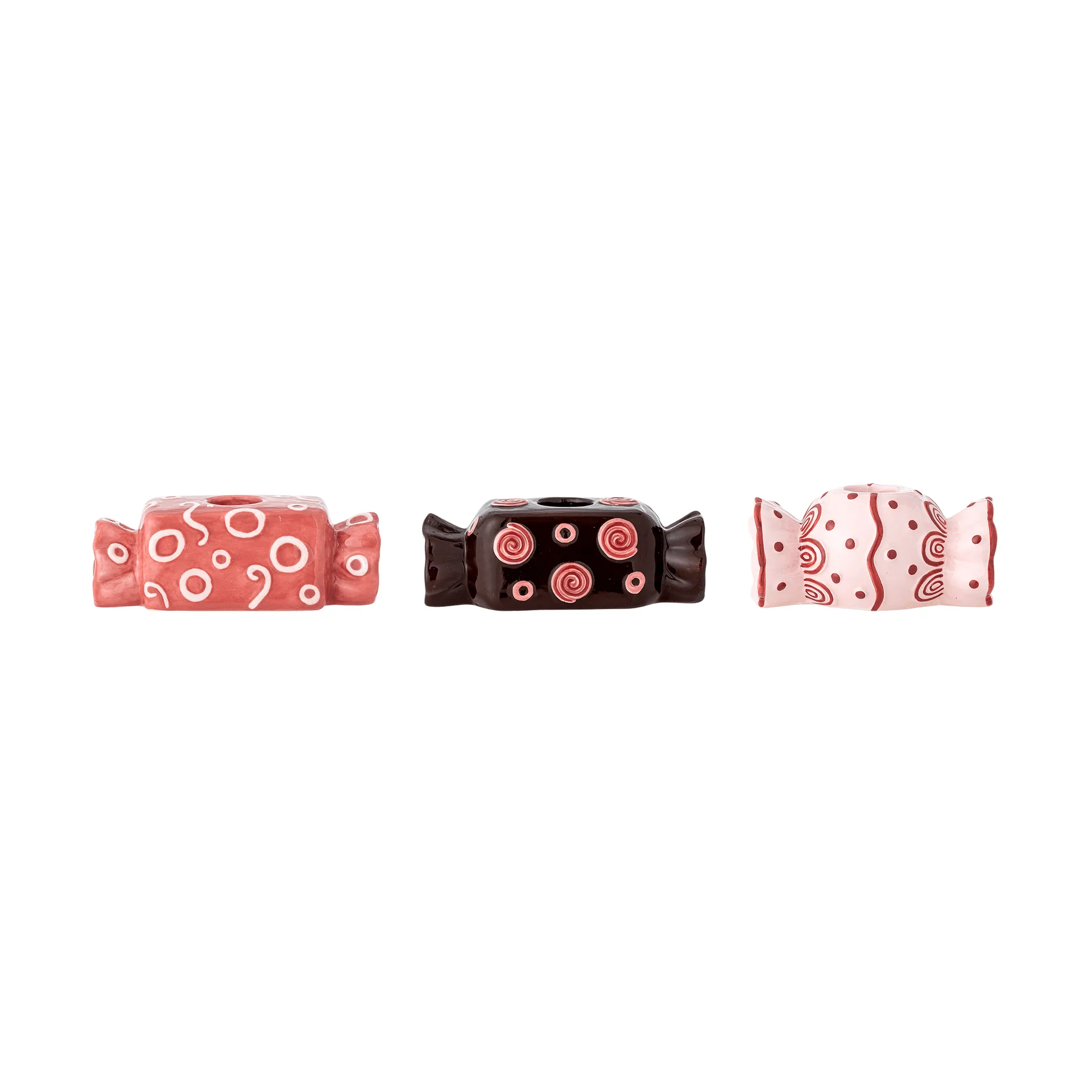 Maiano lysestake, Rose, 3 deler, 12 cm Bloomingville