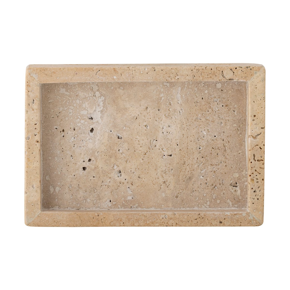 Bloomingville Majsa brikke 10x15 cm Travertin
