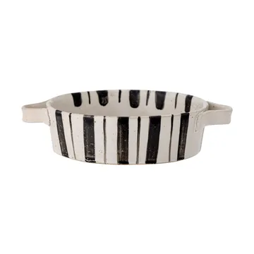 Marita ildfast form Ø 21 cm - Sort-hvit - Bloomingville