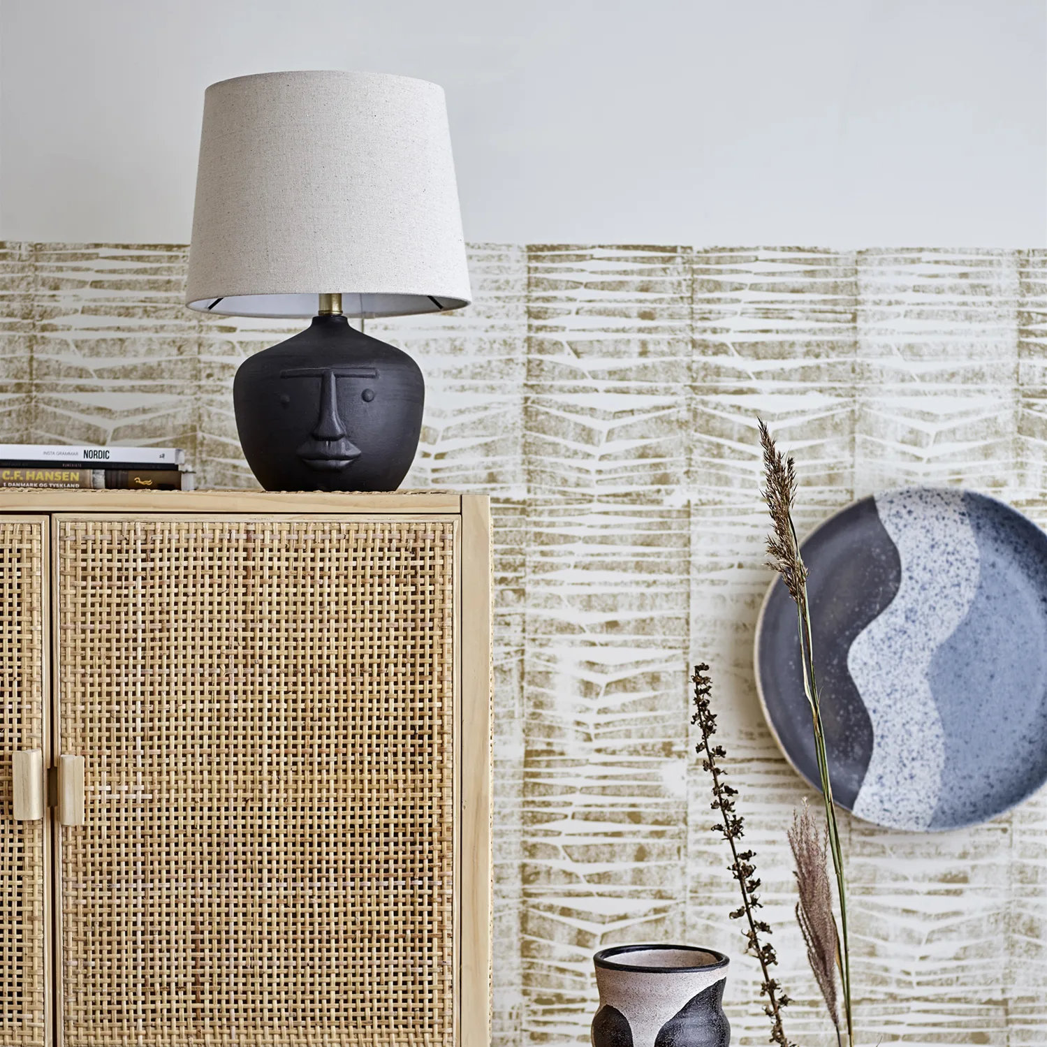 Matheo bordlampe 43 cm, Svart Bloomingville