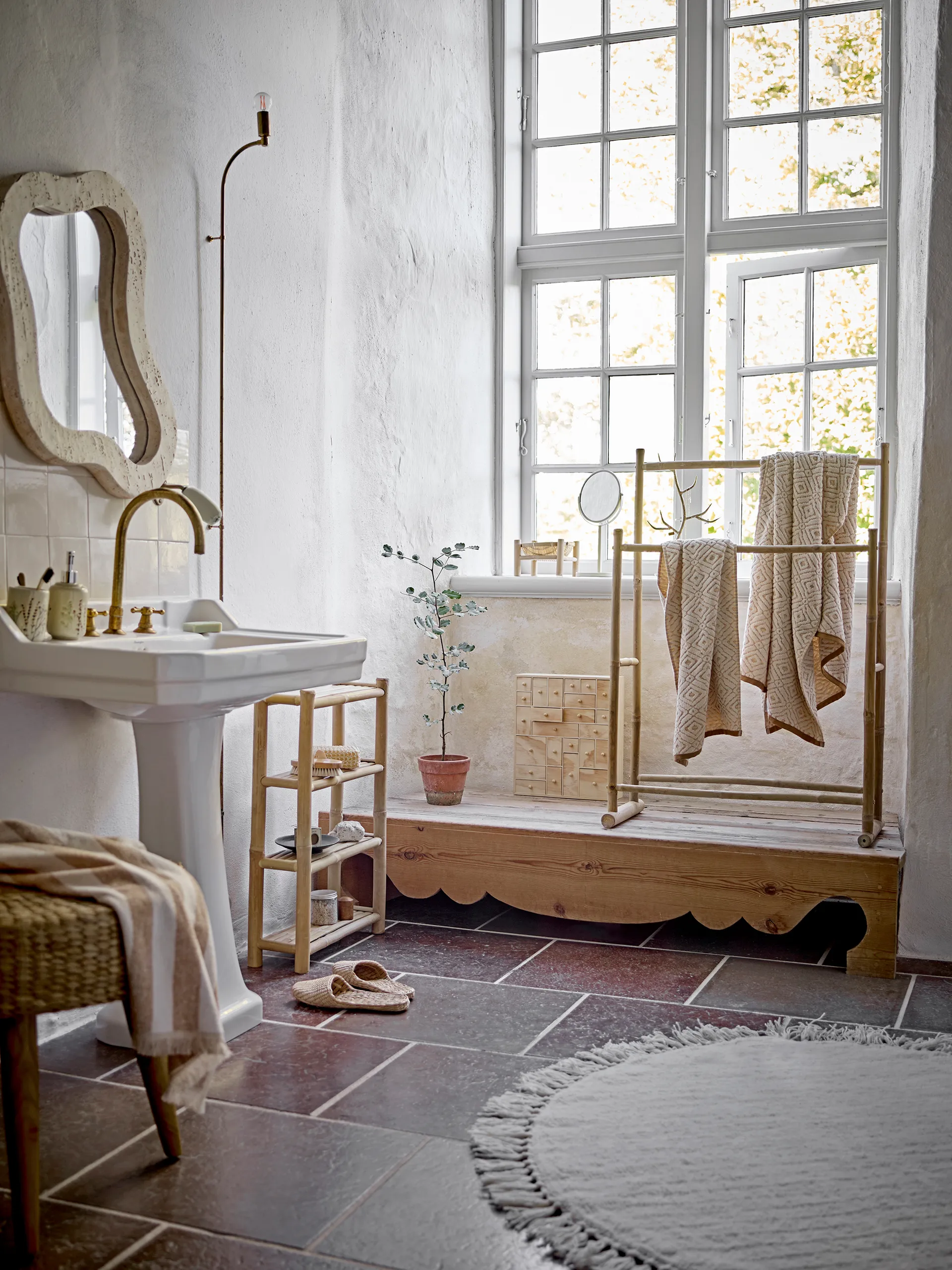 Meg veggspeil 61x76 cm, Natur Bloomingville