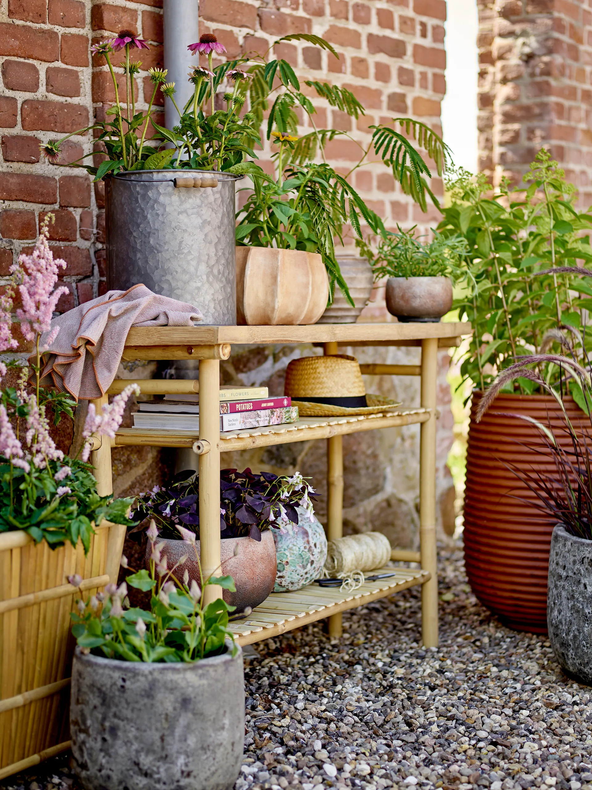 Mesola krukke 2 deler, Brun Bloomingville