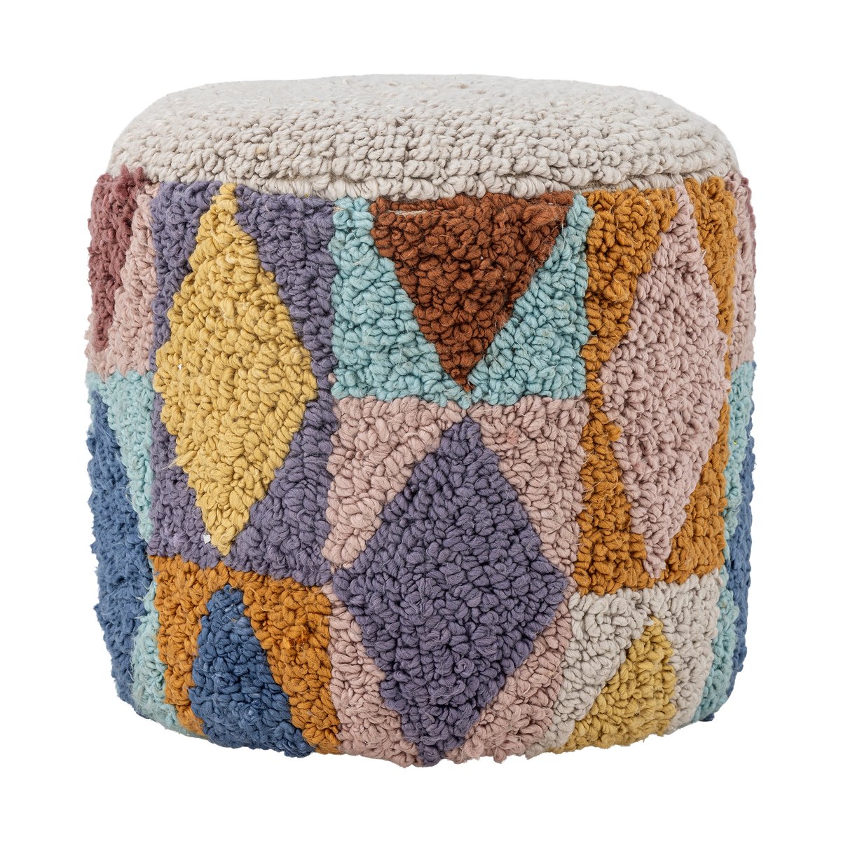 Bloomingville Miaki puff 30x30 cm Grå | Skandinavisk Design | Puffer | Grå