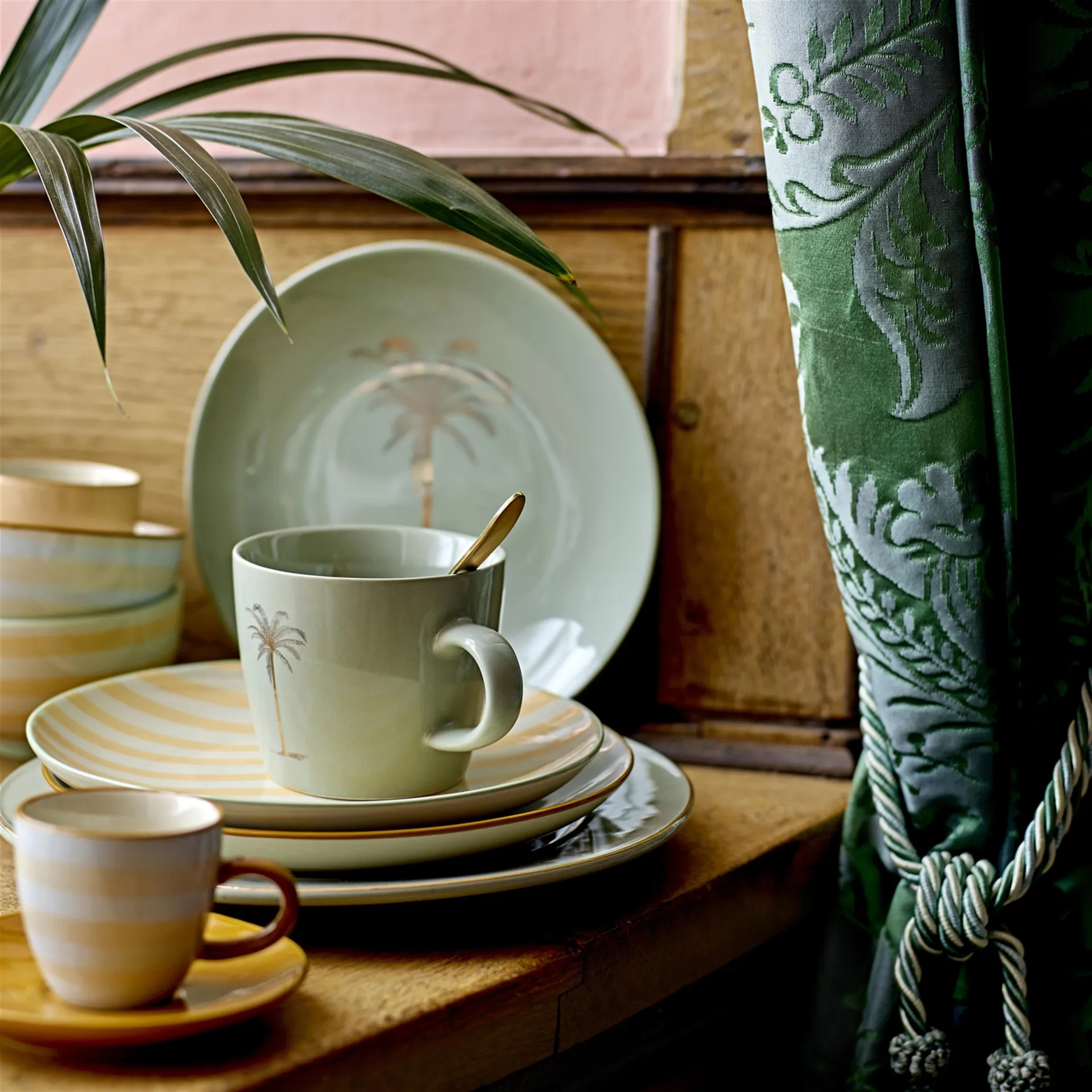 Miami kopp med asjett 2 deler 6 cm Bloomingville