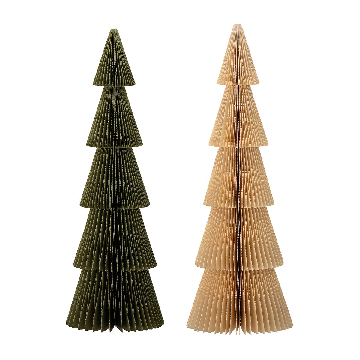 Bloomingville Milan dekorasjon juletre 2-pakning 30,5 cm Green