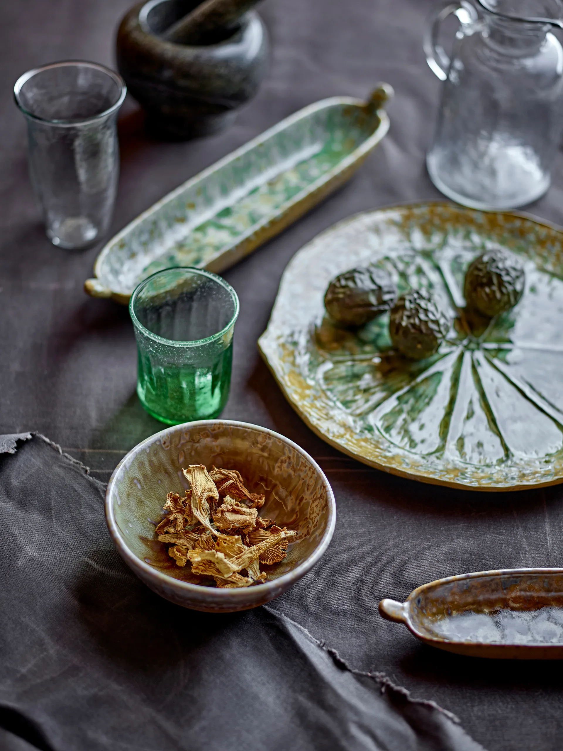 Milani serveringsfat Ø30 cm, Grønn Bloomingville